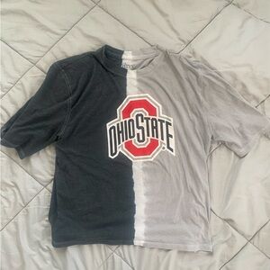 Hanes Ohio State Black and White Tie-Dye T-Shirt